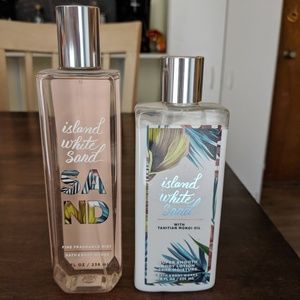 🏝️ Island white sand bath and body works bundle!